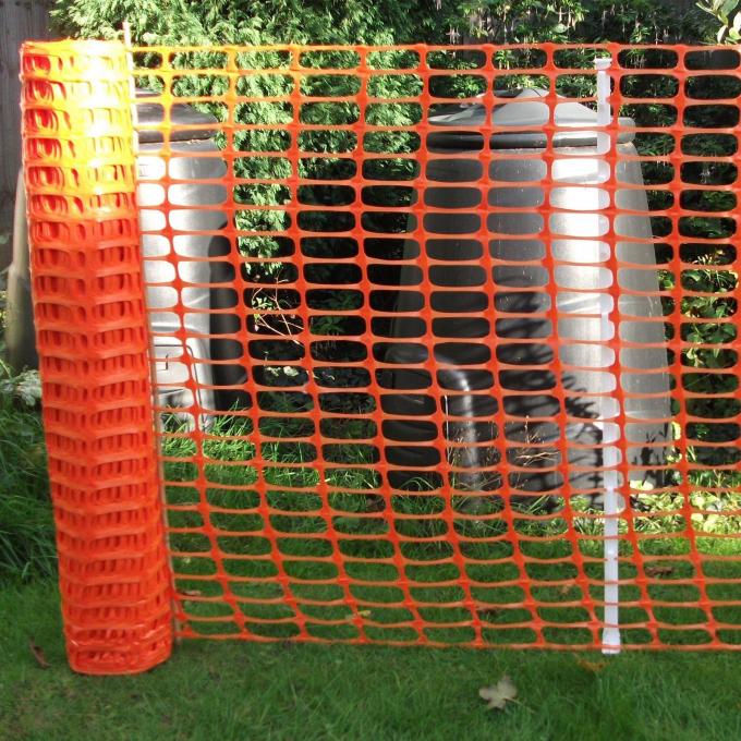 Massenkontrolle-orange Plastikbau-Filetarbeit für Sportereignis 60g/m2 - 200g/m2