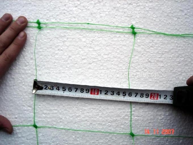 Vertikale benutztes Plastikbetriebsstütznetz, Gurken-Gitter-Filetarbeit pp. weiße