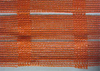 China Industrielle tragbare orange Plastikmaschen-Sperren-Zaun-Filetarbeit für offene Aushöhlungen Firma