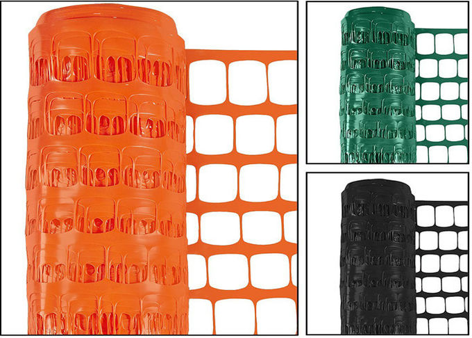 80x40mm hochfester Maschen-Schnee-Zaun, hohe Sicht-orange Plastiksicherheits-Fechten