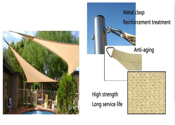Breathable UVblock-Swimmingpool-Schatten-Segel benutzt im Sonnenschutz