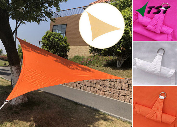 Wasser-beständige Dreieck-Schatten-Segel-rote Farbkühle Patio-Sonnenblende-Überdachung