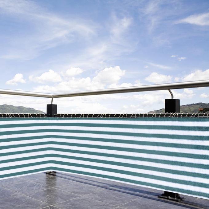 Vier Rand gefaltete Balkon-Privatleben-Schirm gestrickte Schatten-Segel-Art gegründet